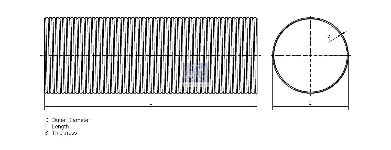 Flexible pipe | DT Spare Parts 2.14109SP