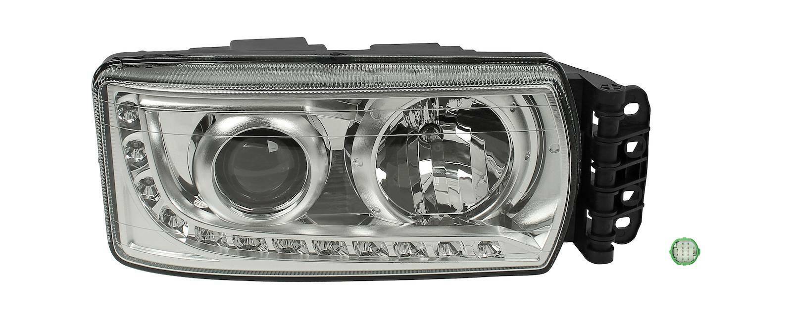 Headlamp DT Spare Parts 7.25072 Headlamp right, with bulbs and ballast unit