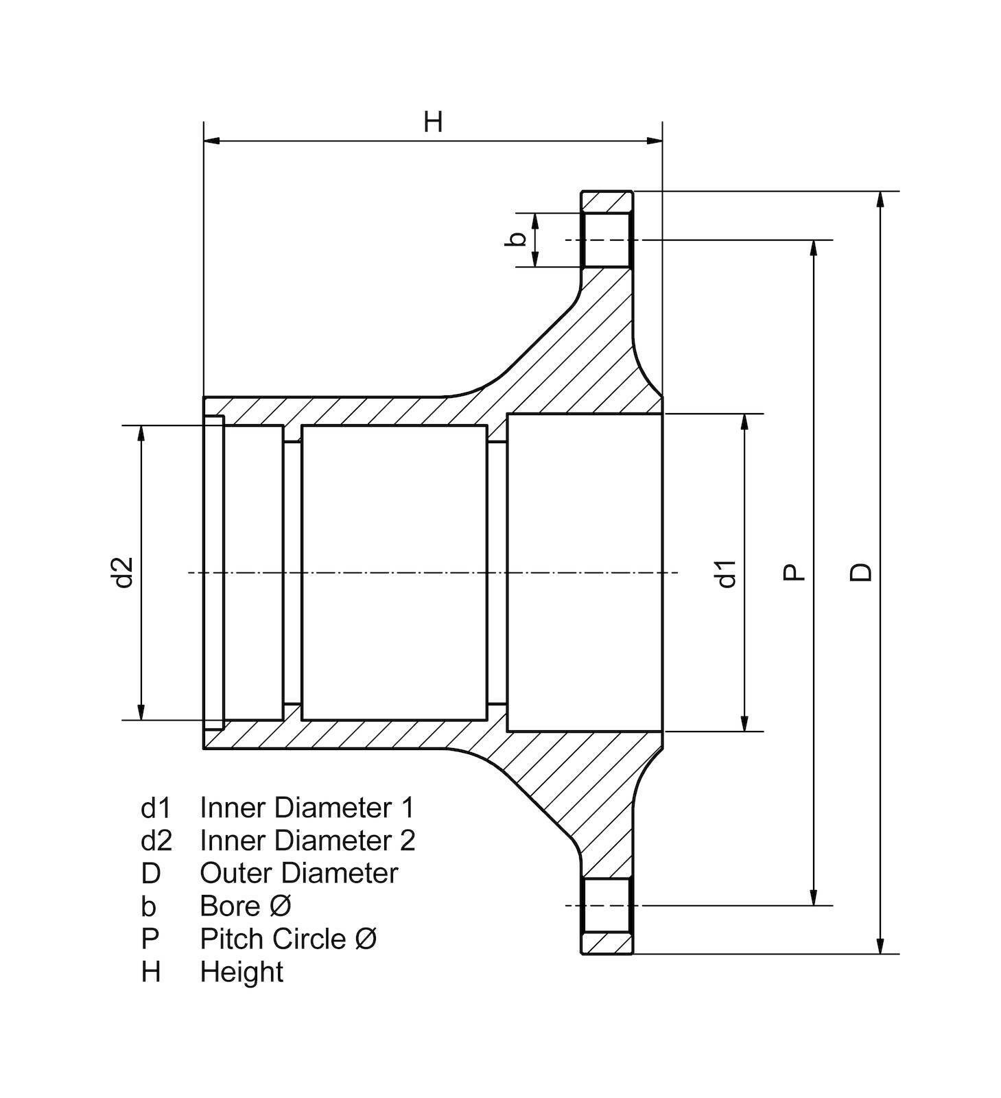 Cubo de rueda DT Spare Parts 6.54011 Cubo de rueda con rodamiento d1: 125 mm d2: 125 mm