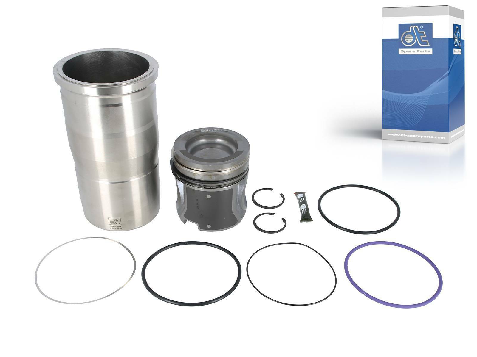 Piston with liner DT Spare Parts 2.90101 Piston with liner D: 131 mm