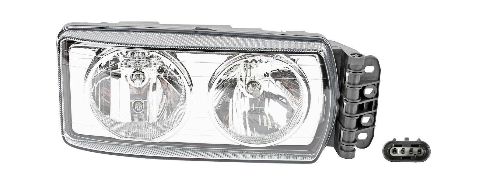 Headlamp DT Spare Parts 7.25037 Headlamp right, with bulbs 24 V H7 W5W