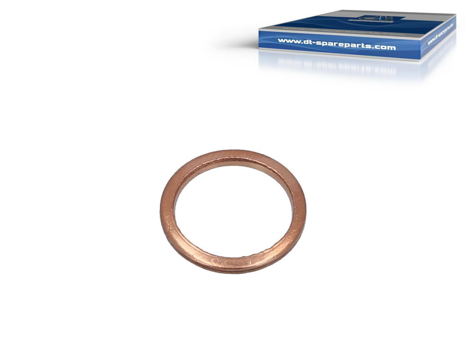 Arandela de cobre DT Spare Parts 9.01030 Arandela de cobre d: 12 mm D: 15,5 mm S: 1,5 mm