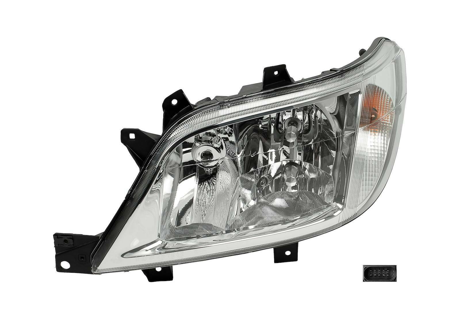 Headlamp, left, without bulbs DT Spare Parts 4.67952